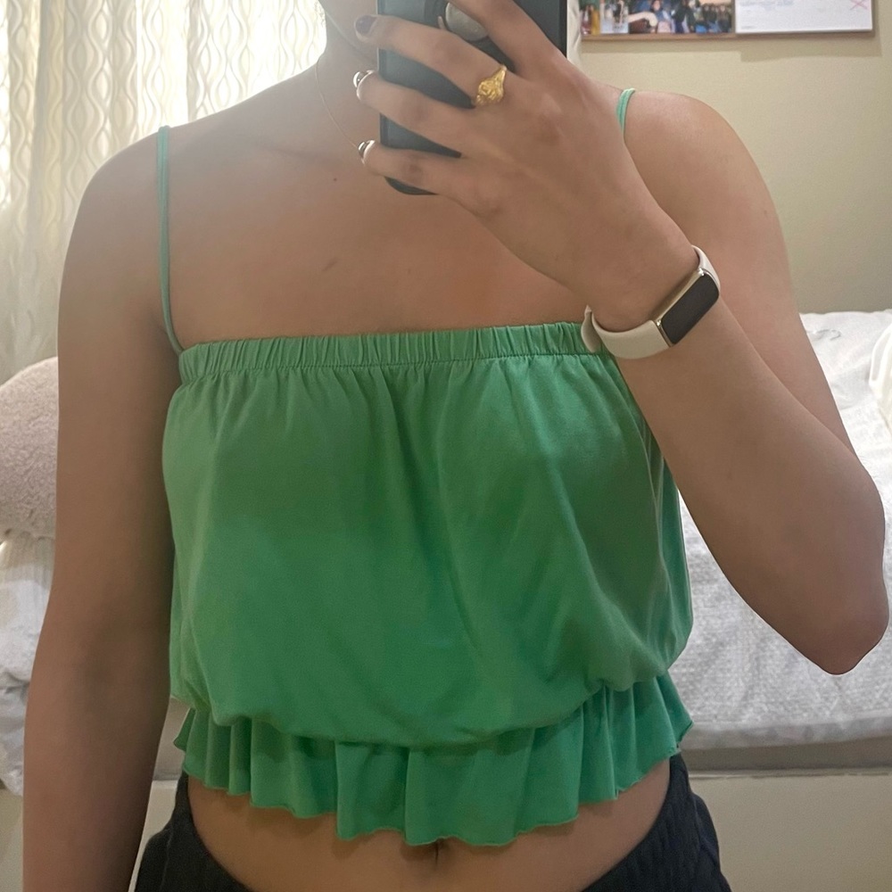 Reformation Liliana Top in Green